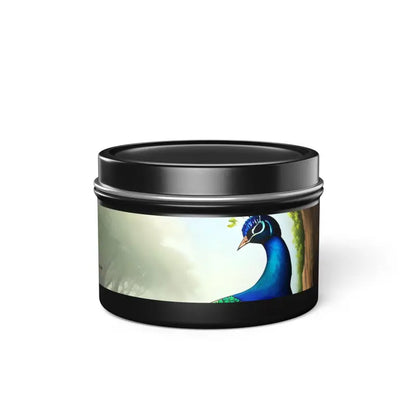 Elevate your Space with Peacock Tin Aromatherapy Candles - Home Decor