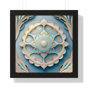 Intricate Abstract Geometric Framed Vertical Poster - Dipaliz - 16″ x / Black - Posters Prints & Visual Artwork