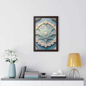 Intricate Abstract Geometric Framed Vertical Poster - Dipaliz - Posters Prints & Visual Artwork