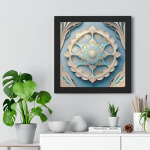 Intricate Abstract Geometric Framed Vertical Poster - Dipaliz - Posters Prints & Visual Artwork