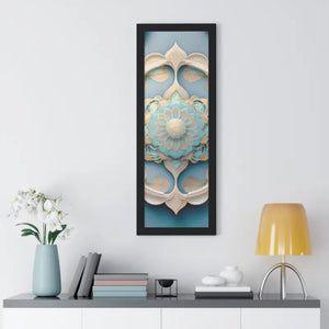 Intricate Abstract Geometric Framed Vertical Poster - Dipaliz - Posters Prints & Visual Artwork