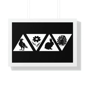 Framed Horizontal Poster - Nature Sanctuary Wall Art - Dipaliz - 24″ x 16″ / White - Posters Prints & Visual Artwork