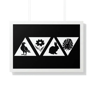 Framed Horizontal Poster - Nature Sanctuary Wall Art - Dipaliz - 30’’ x 20’’ / White - Posters Prints & Visual Artwork