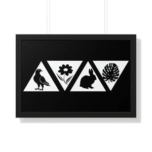 Framed Horizontal Poster - Nature Sanctuary Wall Art - Dipaliz - 30’’ x 20’’ / Black - Posters Prints & Visual Artwork