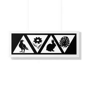 Framed Horizontal Poster - Nature Sanctuary Wall Art - Dipaliz - 36″ x 12″ / White - Posters Prints & Visual Artwork