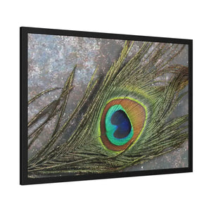 Framed Paper Peacock Feather Art Posters Bold Wall Decor - Dipaliz - Prints & Visual Artwork