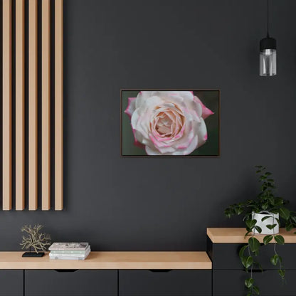 Elevate your Space with Pinkish White Rose Canvas Wrap