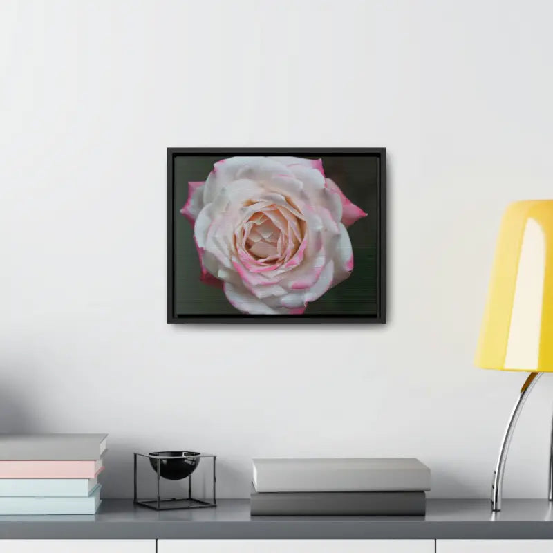 Elevate your Space with Pinkish White Rose Canvas Wrap