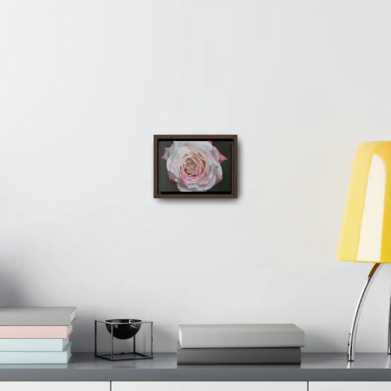 Elevate your Space with Pinkish White Rose Canvas Wrap