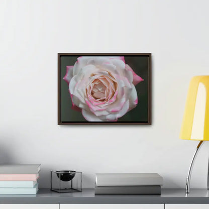 Elevate your Space with Pinkish White Rose Canvas Wrap