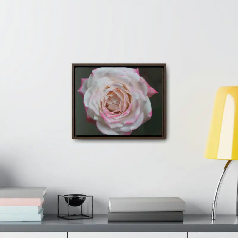 Elevate your Space with Pinkish White Rose Canvas Wrap