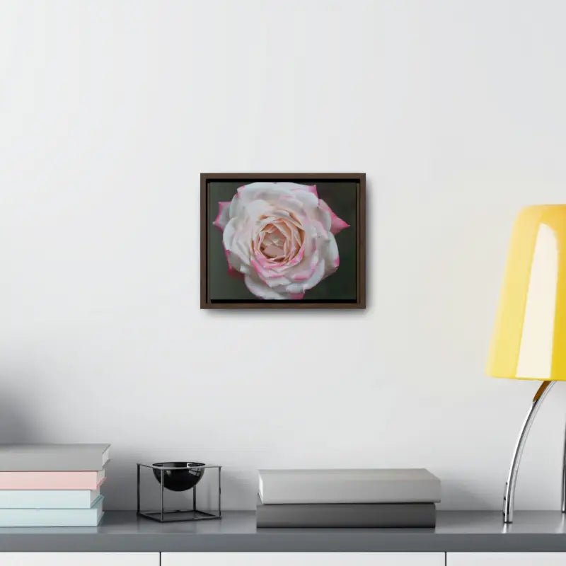 Elevate your Space with Pinkish White Rose Canvas Wrap