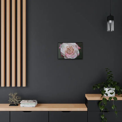 Elevate your Space with Pinkish White Rose Canvas Wrap