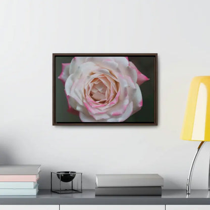 Elevate your Space with Pinkish White Rose Canvas Wrap