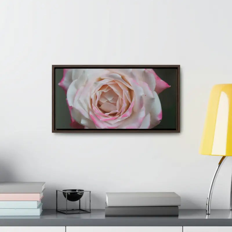 Elevate your Space with Pinkish White Rose Canvas Wrap