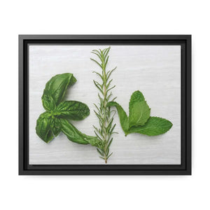 Rosemary Matte Canvas Wall Art - Bold Modern Decor - Dipaliz - 14″ x 11″ (horizontal) / Black / 1.25’’ - Posters Prints