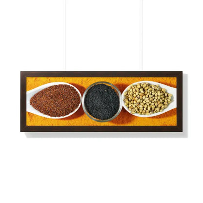 Elevate your Space with Spice Framed Horizontal Posters - 36″ × 12″ / Walnut Poster