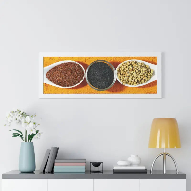 Elevate your Space with Spice Framed Horizontal Posters - Poster