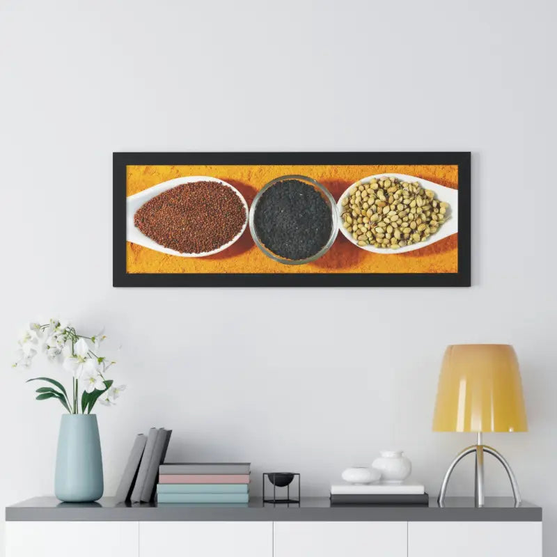 Elevate your Space with Spice Framed Horizontal Posters - Poster