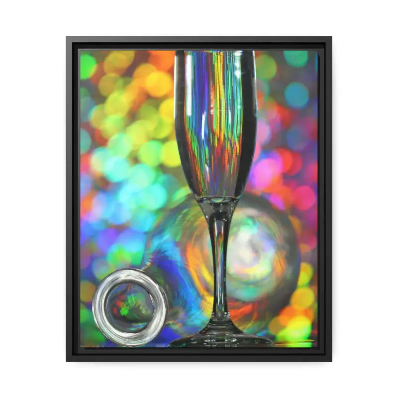 Capture Elegance: Timeless Bottle Artwork in Black Frame - 16″ x 20″ (vertical) / 1.25’’ Canvas