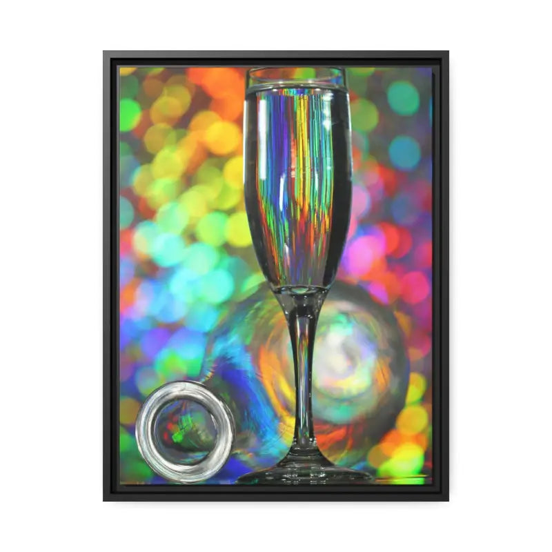 Capture Elegance: Timeless Bottle Artwork in Black Frame - 18″ x 24″ (vertical) / 1.25’’ Canvas