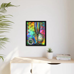 Bottle Artwork Matte Canvas Black Frame Timeless Chic Wall Art - Posters Prints & Visual