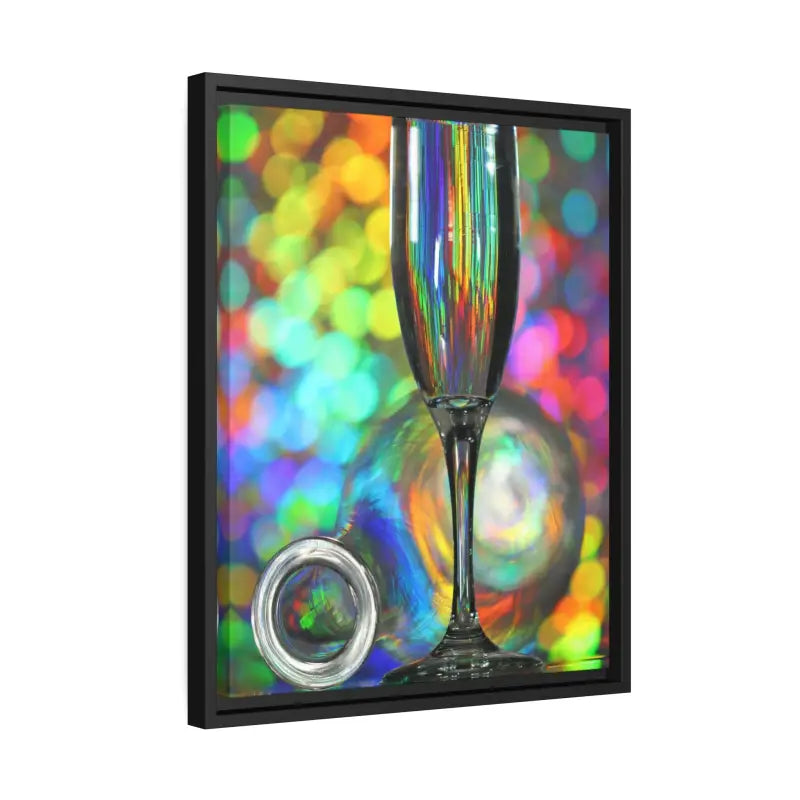 Capture Elegance: Timeless Bottle Artwork in Black Frame - Canvas