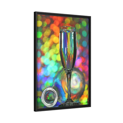 Capture Elegance: Timeless Bottle Artwork in Black Frame - Canvas