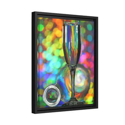 Capture Elegance: Timeless Bottle Artwork in Black Frame - Canvas