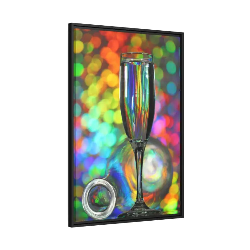 Capture Elegance: Timeless Bottle Artwork in Black Frame - Canvas