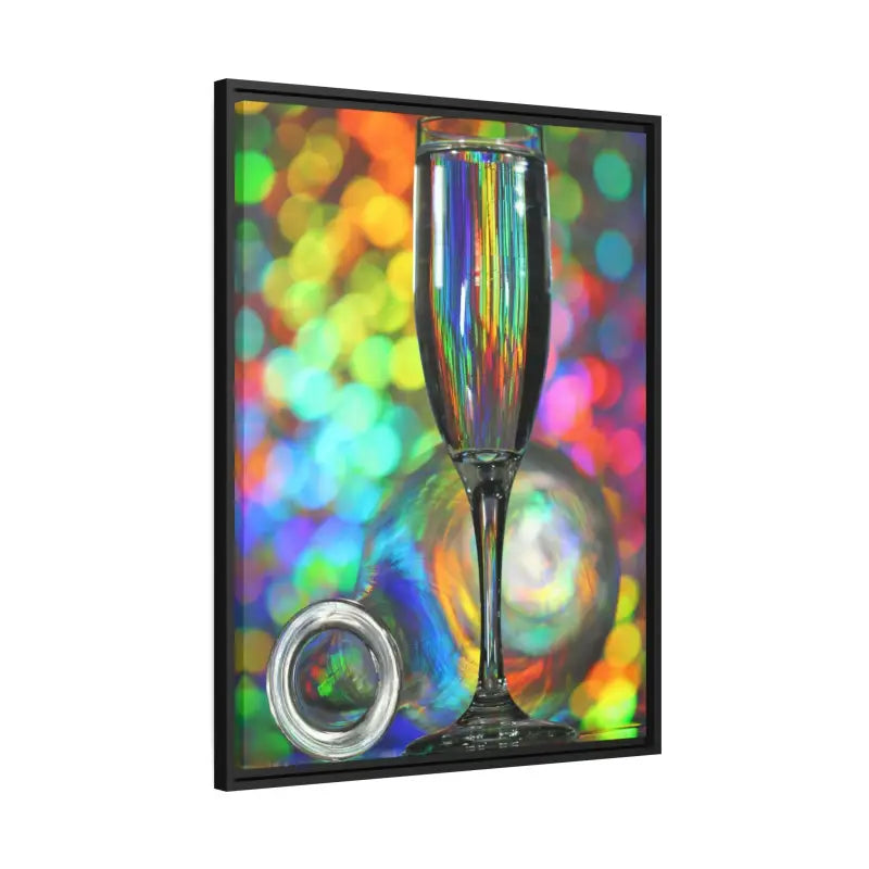 Capture Elegance: Timeless Bottle Artwork in Black Frame - Canvas