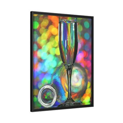 Capture Elegance: Timeless Bottle Artwork in Black Frame - Canvas