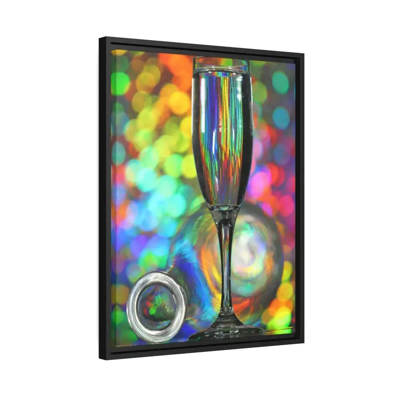 Capture Elegance: Timeless Bottle Artwork in Black Frame - Canvas