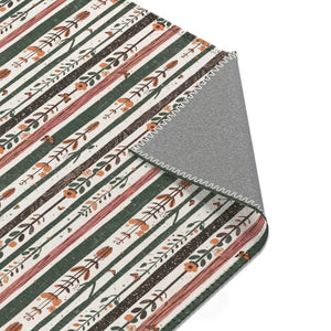 Trees Area Rugs - Polyester Chenille Hemmed Edges - Dipaliz