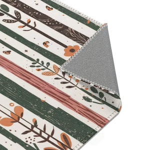 Trees Area Rugs - Polyester Chenille Hemmed Edges - Dipaliz