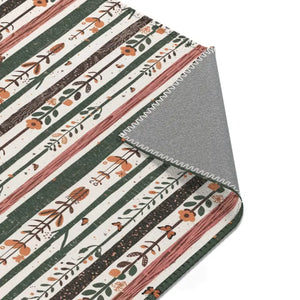 Trees Area Rugs - Polyester Chenille Hemmed Edges - Dipaliz