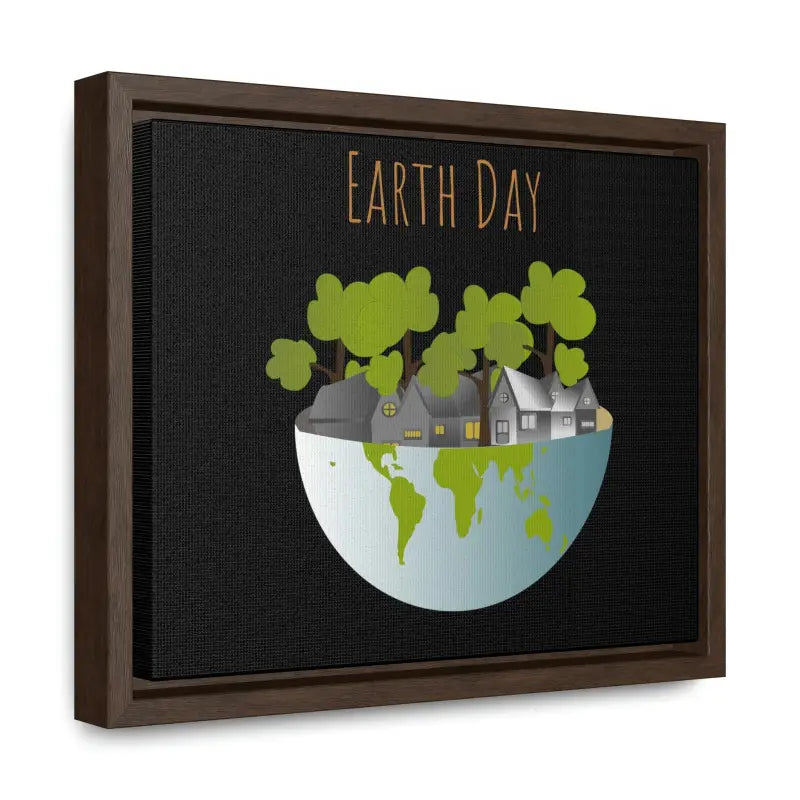 Elevate your Space with Elegant Half Globe Trees Gallery Canvas Wraps