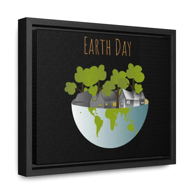 Elevate your Space with Elegant Half Globe Trees Gallery Canvas Wraps