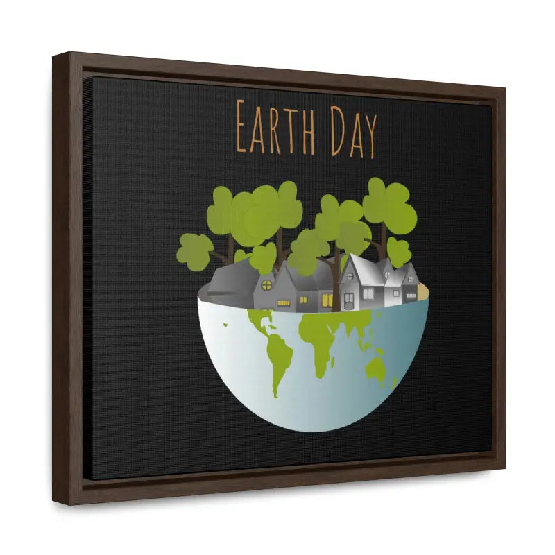 Elevate your Space with Elegant Half Globe Trees Gallery Canvas Wraps