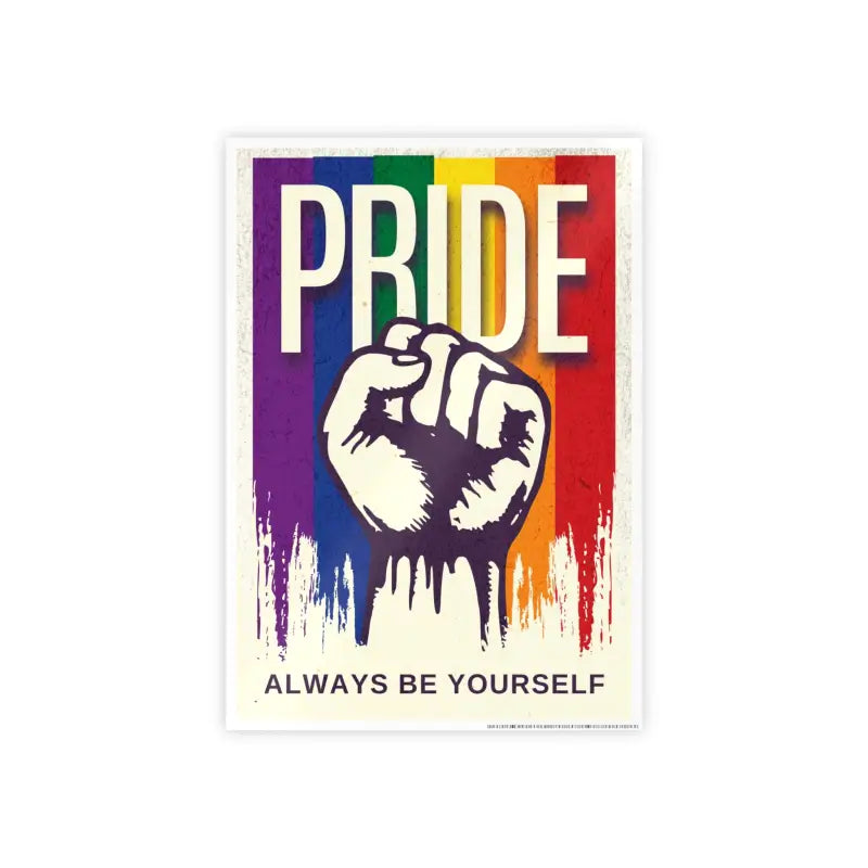 Vibrant Pride Gloss Posters: Cozy Up your Space in Style - 11.7’’ x 16.5’’ (vertical) / Glossy Poster