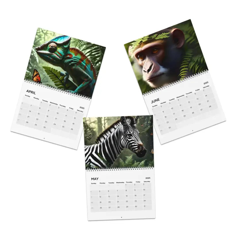 The Wild: 2024 Wall Calendar with Mesmerizing Animals - 10.8’’ x 8.4’’ / Semi Glossy