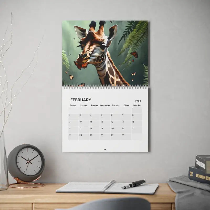 The Wild: 2024 Wall Calendar with Mesmerizing Animals - 10.8’’ x 8.4’’ / Semi Glossy