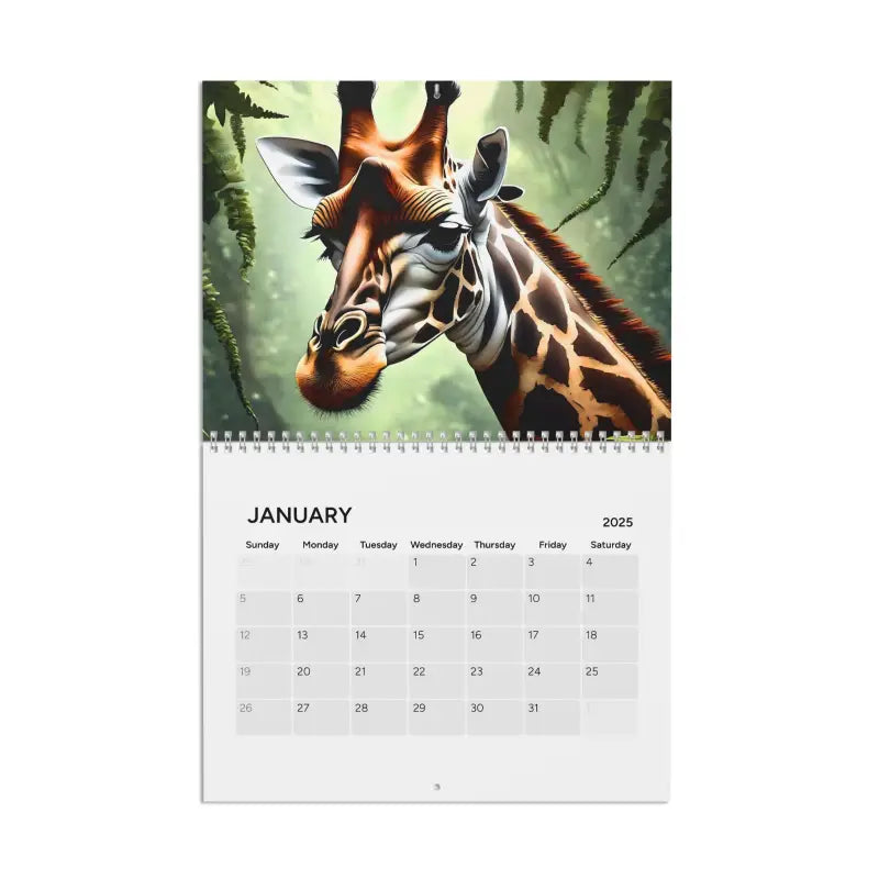 The Wild: 2024 Wall Calendar with Mesmerizing Animals - 10.8’’ x 8.4’’ / Semi Glossy