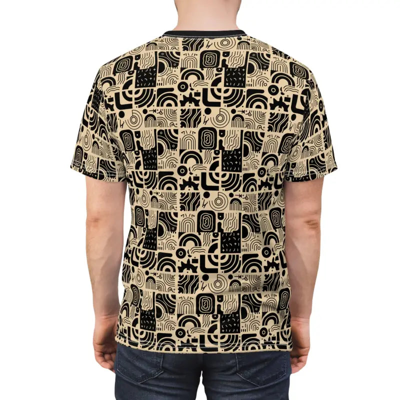 Upgrade your Casual Wardrobe with the Abstract Lines Unisex Tee - T- Shirts