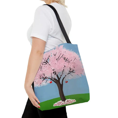 Elevate your Style with the Blooming Cherry Tree Tote Bag - Medium Bags