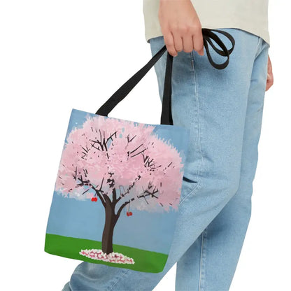 Elevate your Style with the Blooming Cherry Tree Tote Bag - Small Bags