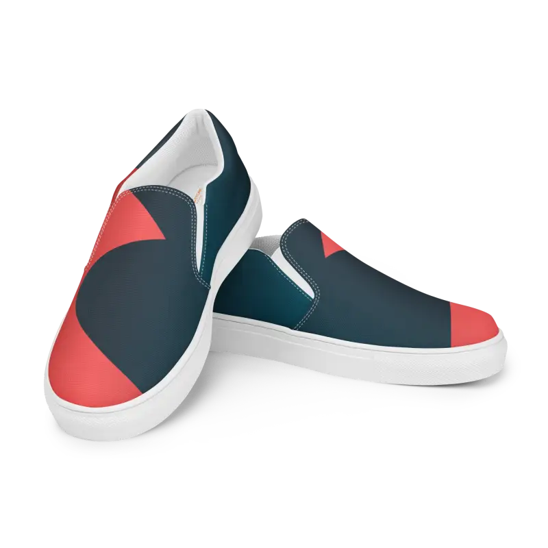 Amp Up Style with Blue Abstract Canvas Shoes