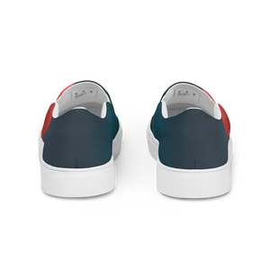 Men’s Canvas Shoes Red and Blue Bold Statement Style by Dipaliz - Sneakers