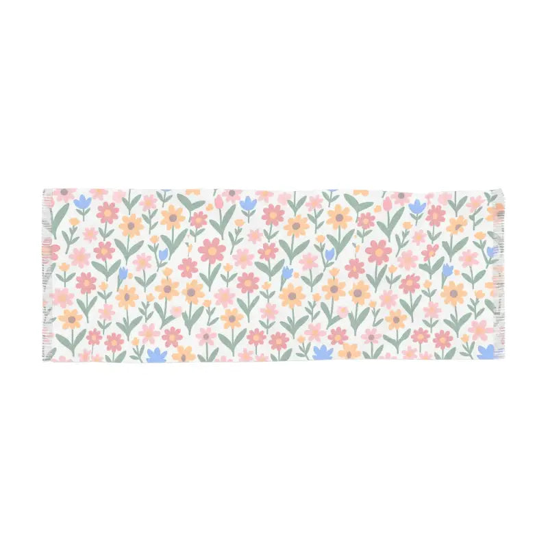 Slay in Style: Chic Floral Pattern Polyester Scarf for any Season - 27’’ × 73’’