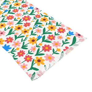 Floral Pattern Scarf Chic Polyester Elegance - Dipaliz - 27’’ × 73’’ - Scarves & Shawls